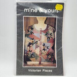 Apple Creek Mine And Yours Victorian Pieces Pattern Patchwork Cardigan 1994